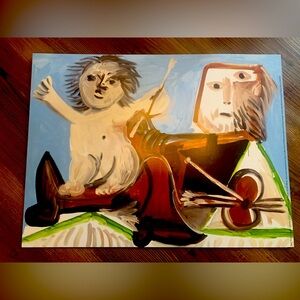 Picasso Print “Le Peintre et l’enfant” 12x15